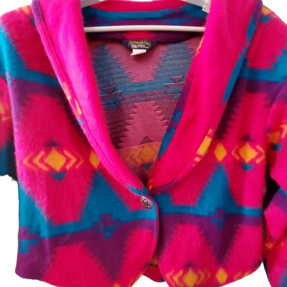 Panhandle Slim vintage jacket womens size M USA pink South West fleece - Picture 4 of 4